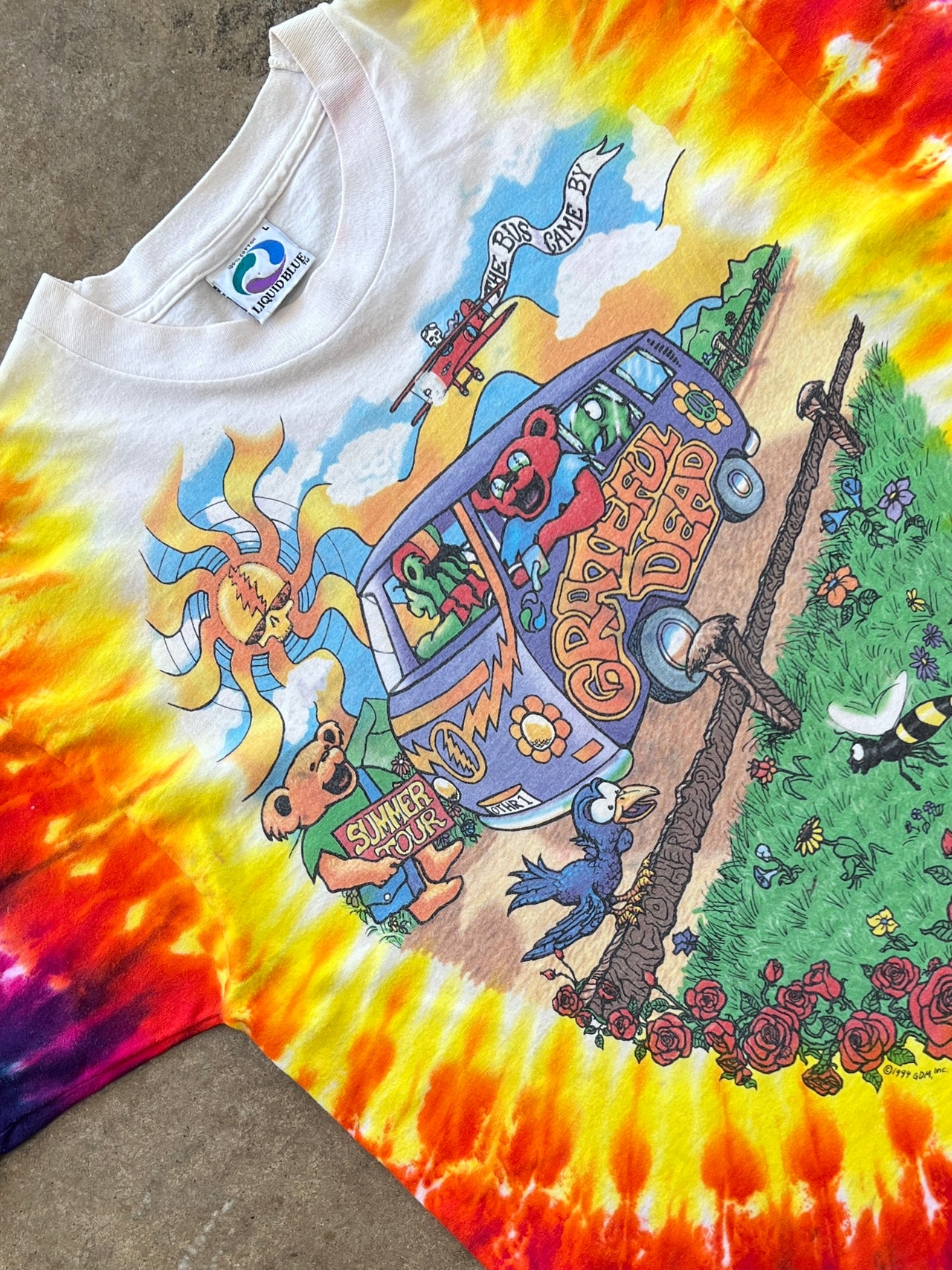 1994 Grateful Dead Liquid Blue Summer Tour Tee