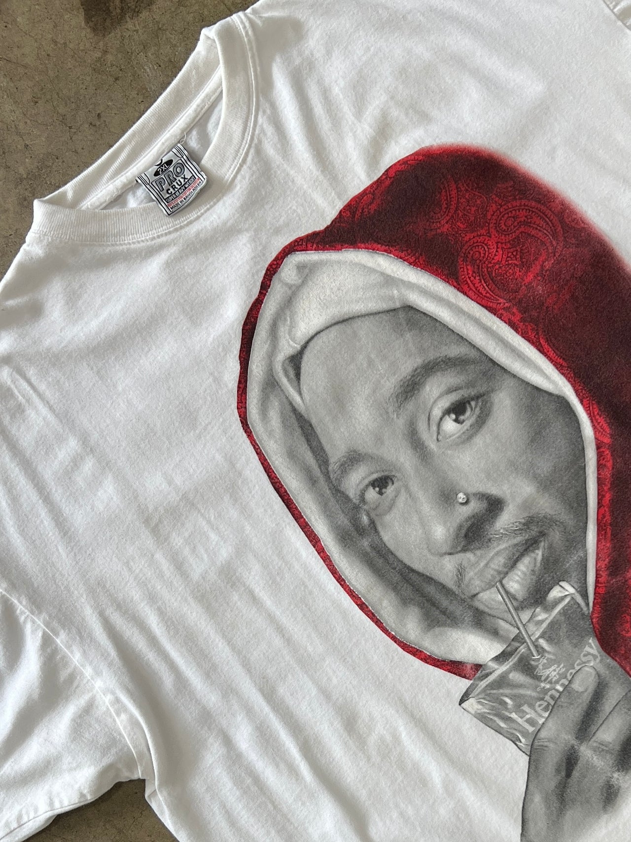 2000s Tupac Hennessy Big Face ProCrux Tee