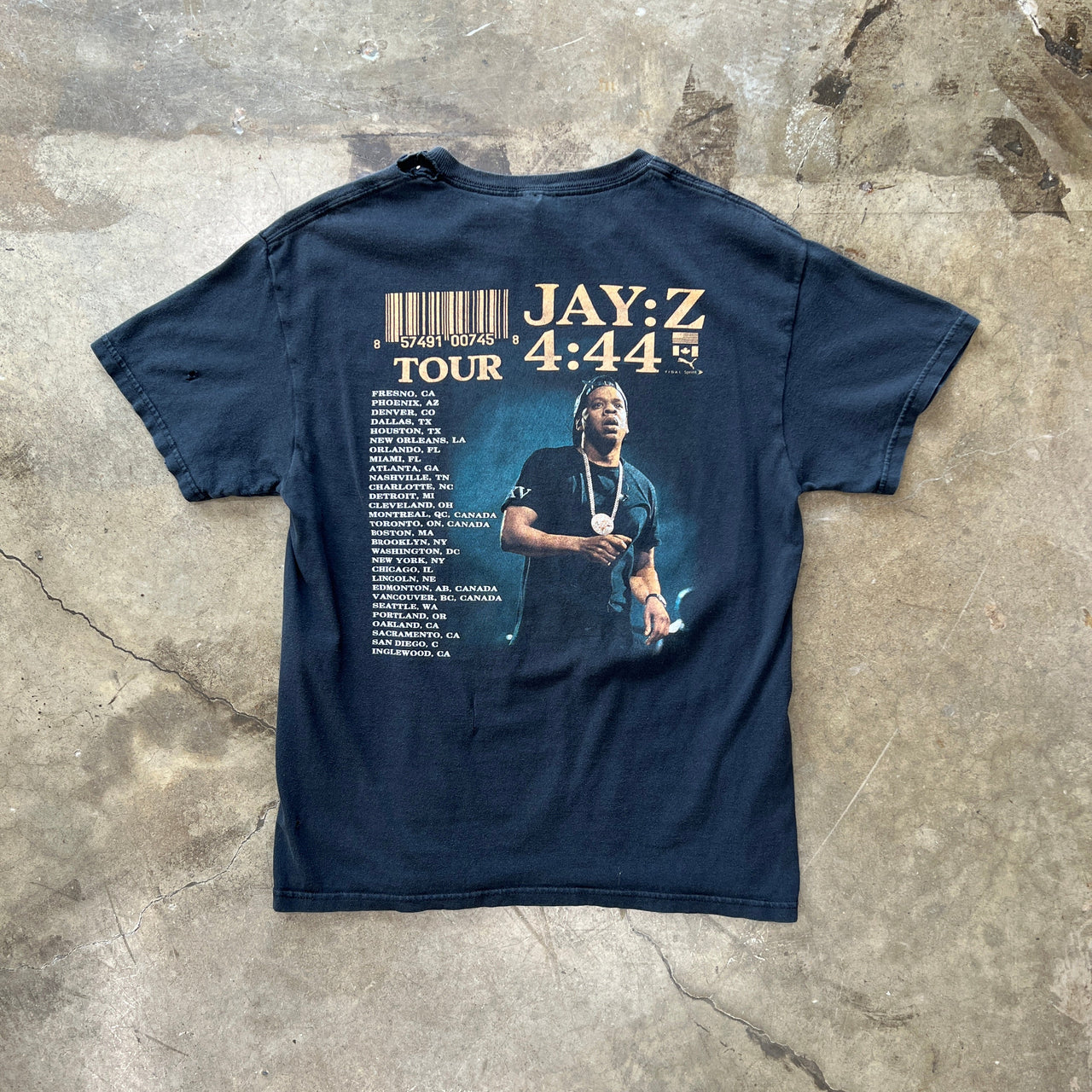 Jay-Z 4:44 Parking Lot Boot Tour Date Concert Tee