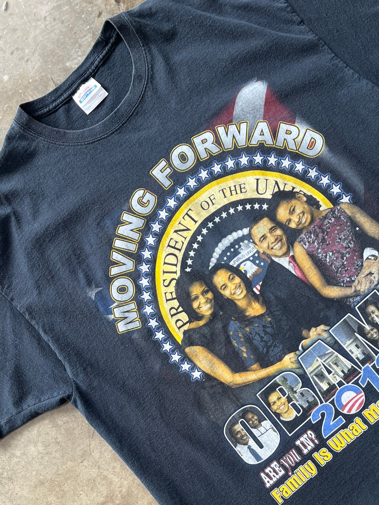 2012 President Obama Four More Years Moving Forward Voting Tee