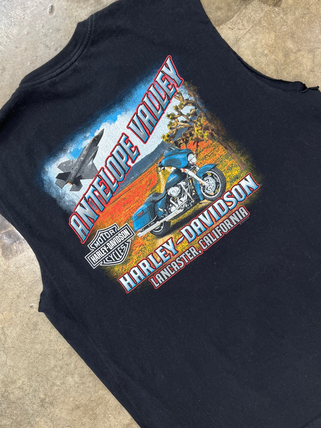 Harley Davidson Antelope Valley Cali Cut Sleeve Tee