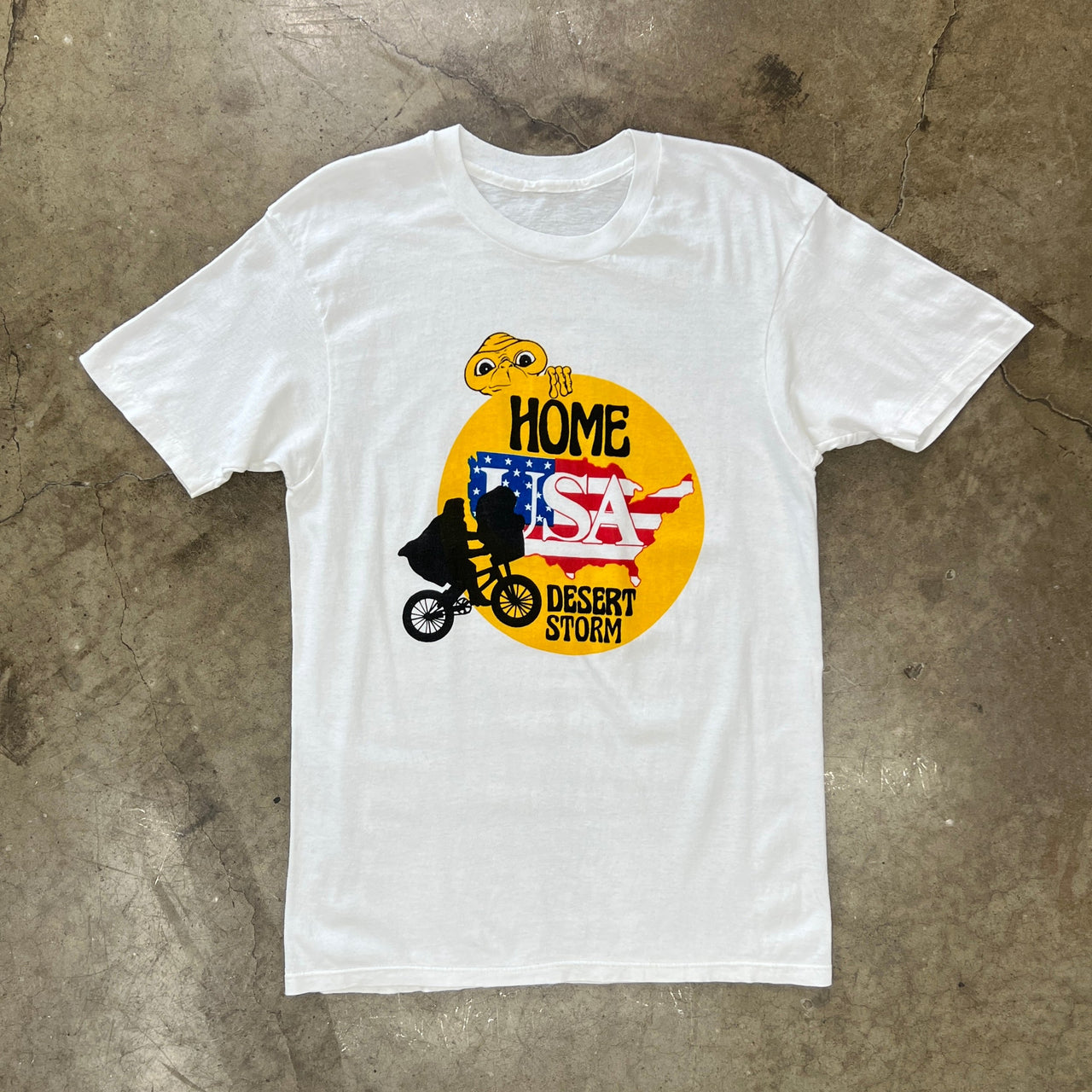 ET Come Home Desert Storm Military USA America Parody Tee