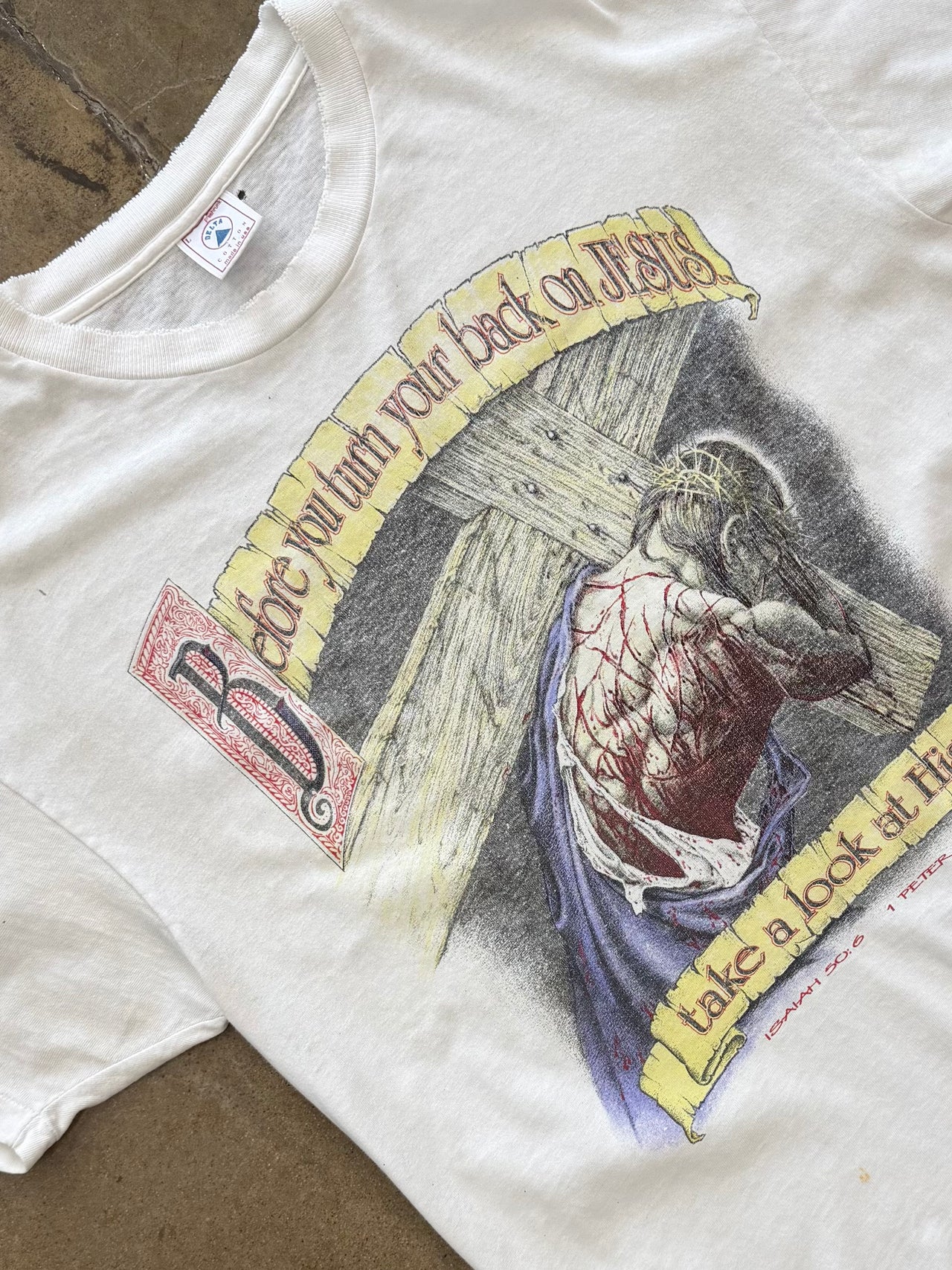 1993 Turn your Back on Jesus Cross Tee