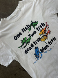 Dr. Seuss One Fish Two Fish Single Stitch Tee Large