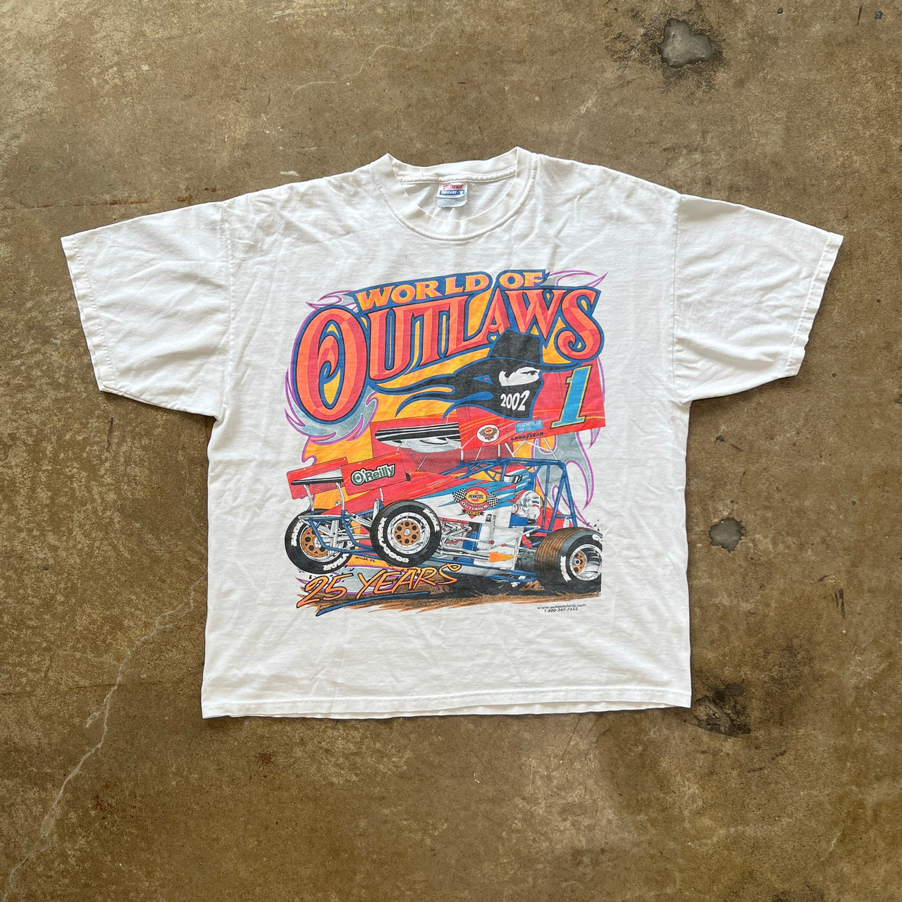 2002 Outlaws O'Reilly Goodyear Racing Tee