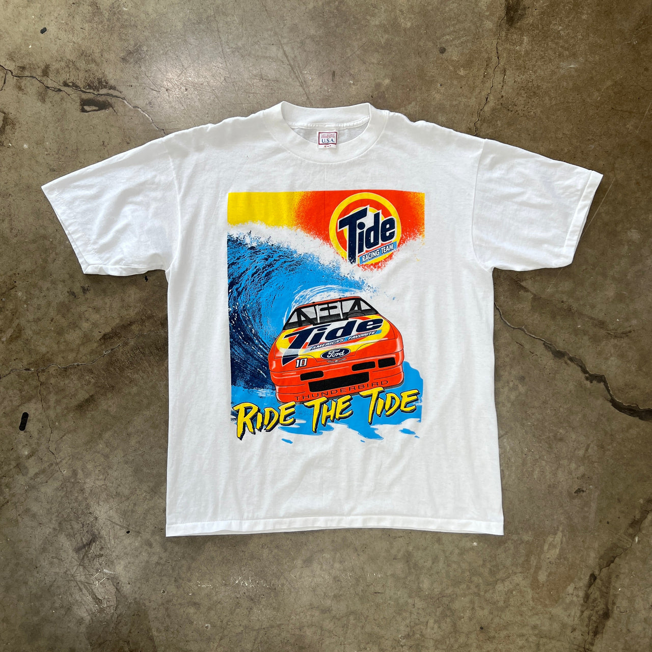 Tide Ford Racing Team Ride the Tide Single Stitch Racing Tee