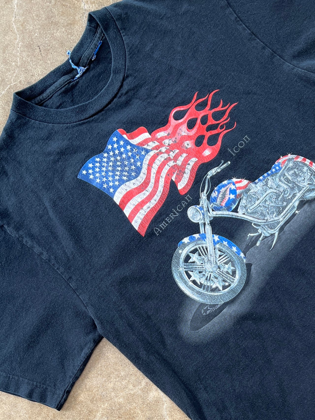 American Icon Motorcycle American Flag Tee