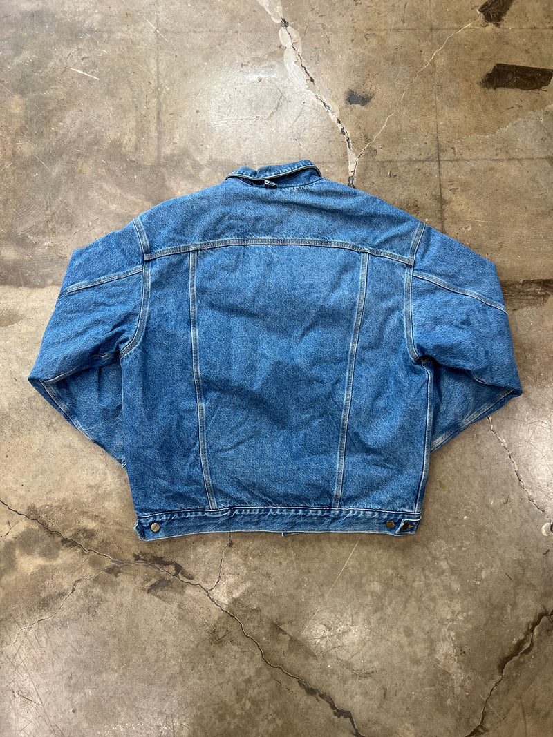 Vintage Carhartt Fleece Lined Denim Jacket