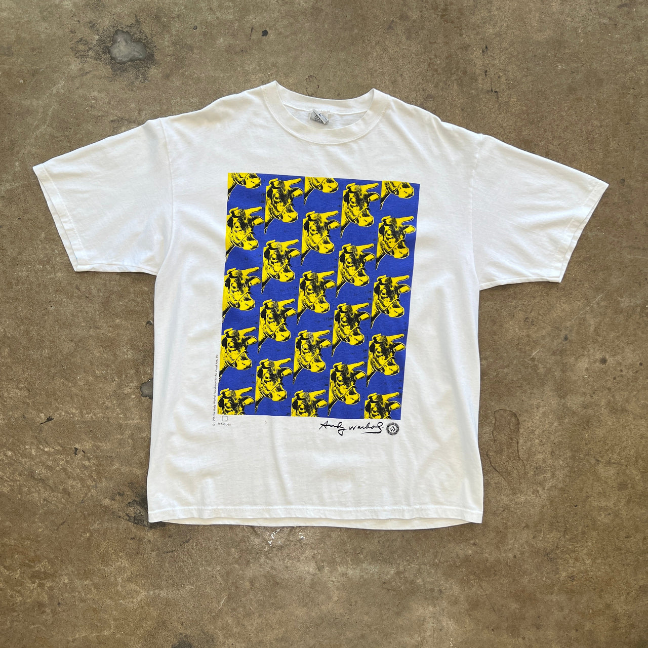 1996 Andy Warhol Cow Wallpaper Art Tee