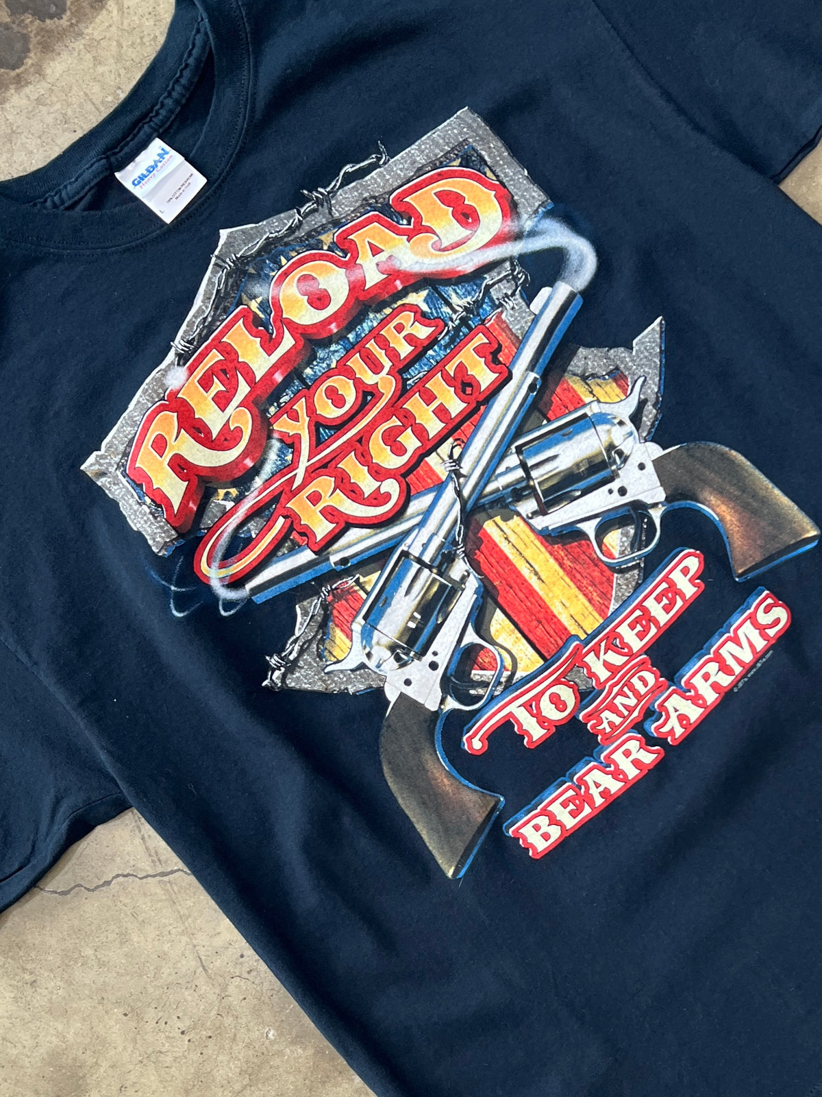 Reload Right to Bear Arms Gun America Tee