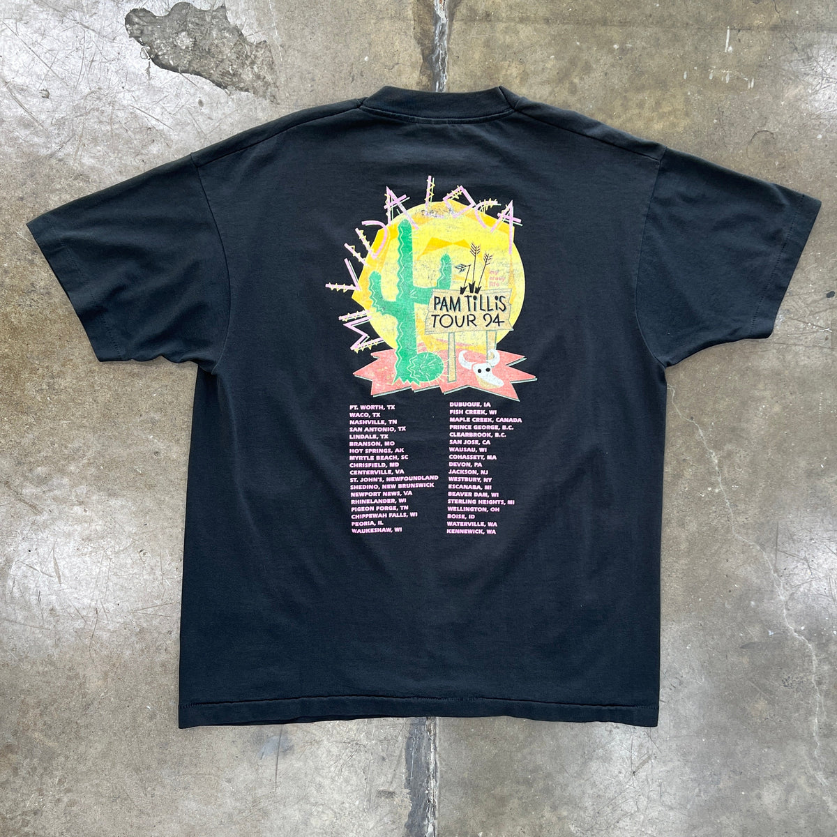 1994 Pam Tillis Mi Vida Loca Tour Band Tee