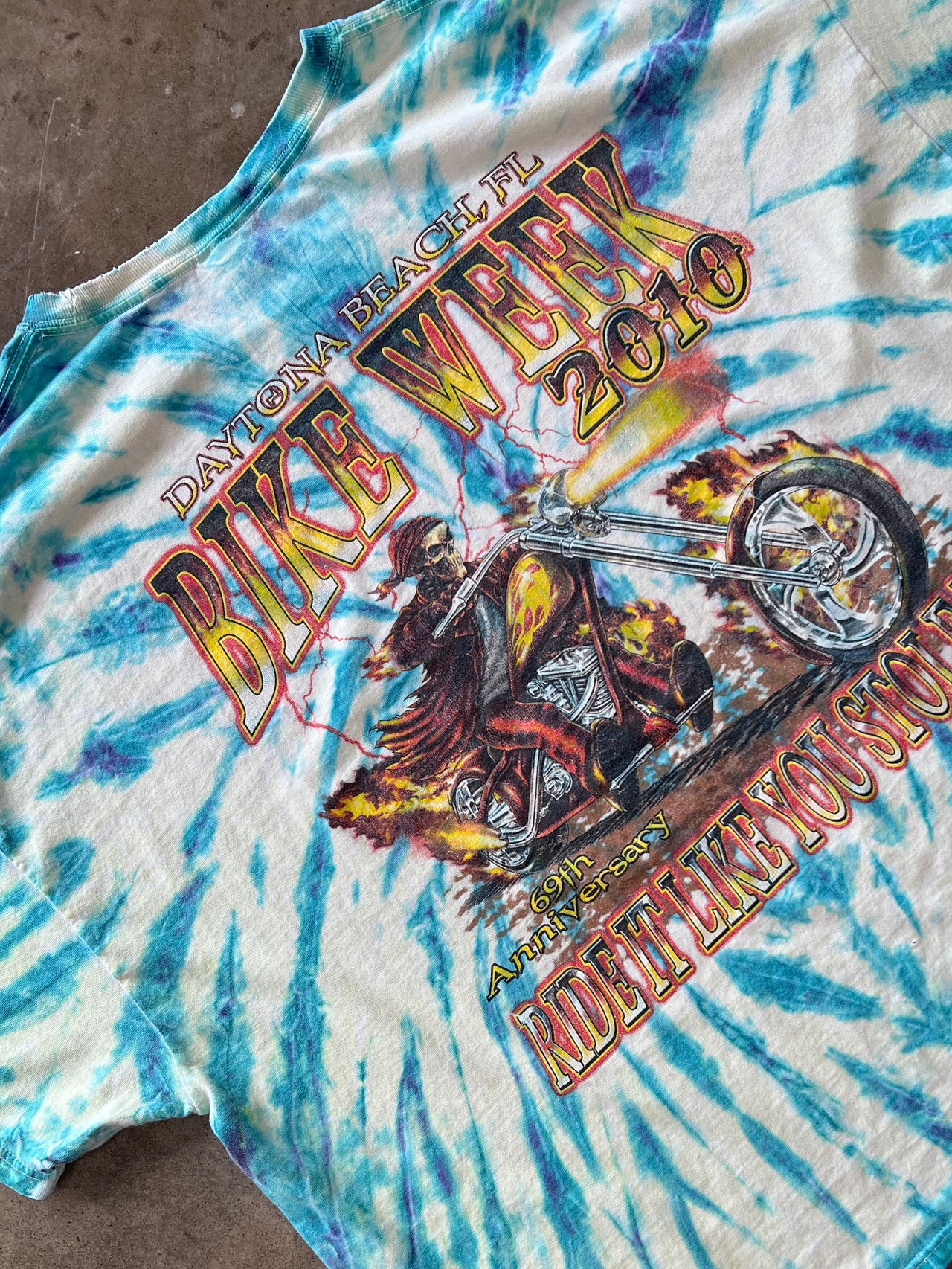 2010 Bike Week Daytona Beach Tie Dyed Tee