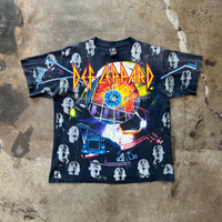 Def Leppard Giant Hysteria 1992 AOP Band Tee