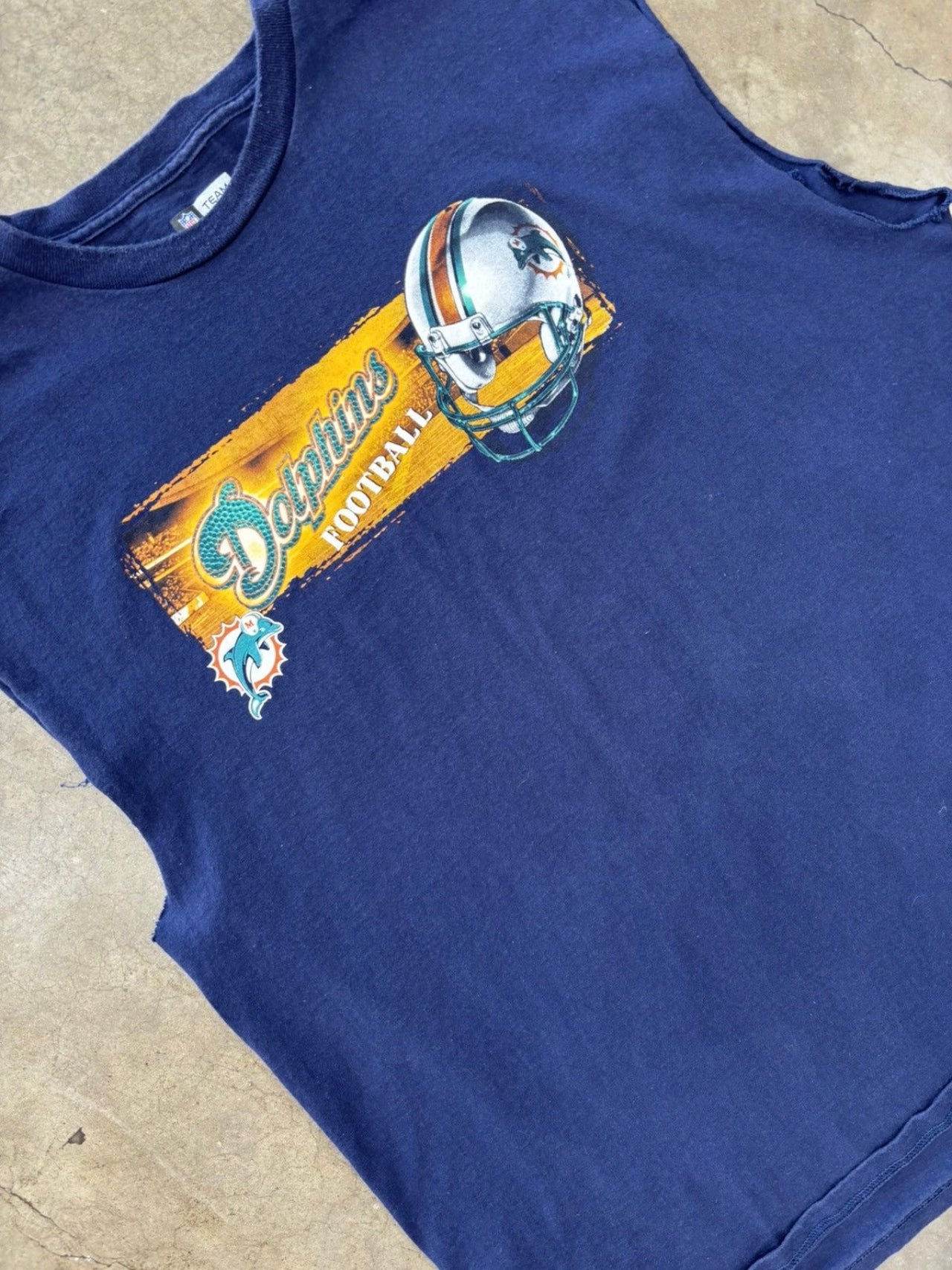 Vintage Miami Dolphins Cut Sleeve Tee