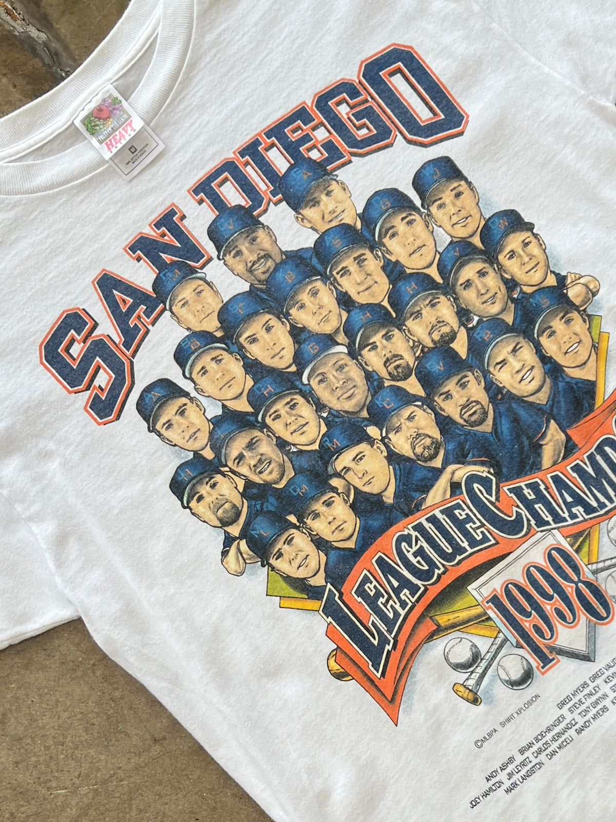 1998 MLB San Diego Padres Tony Gwynn Team Tee
