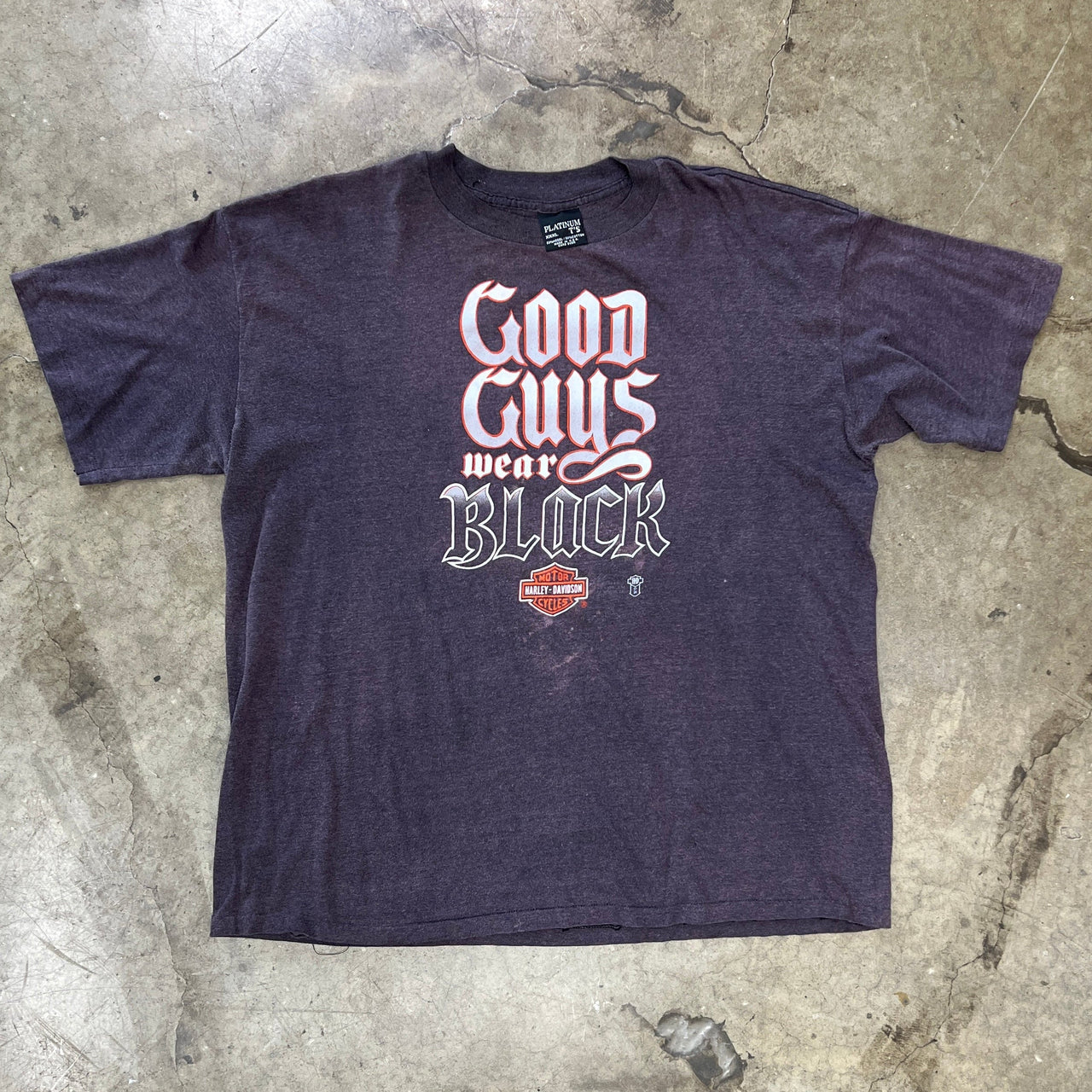 1988 Harley Davidson Good guys Wear Black Tee Single Stitch