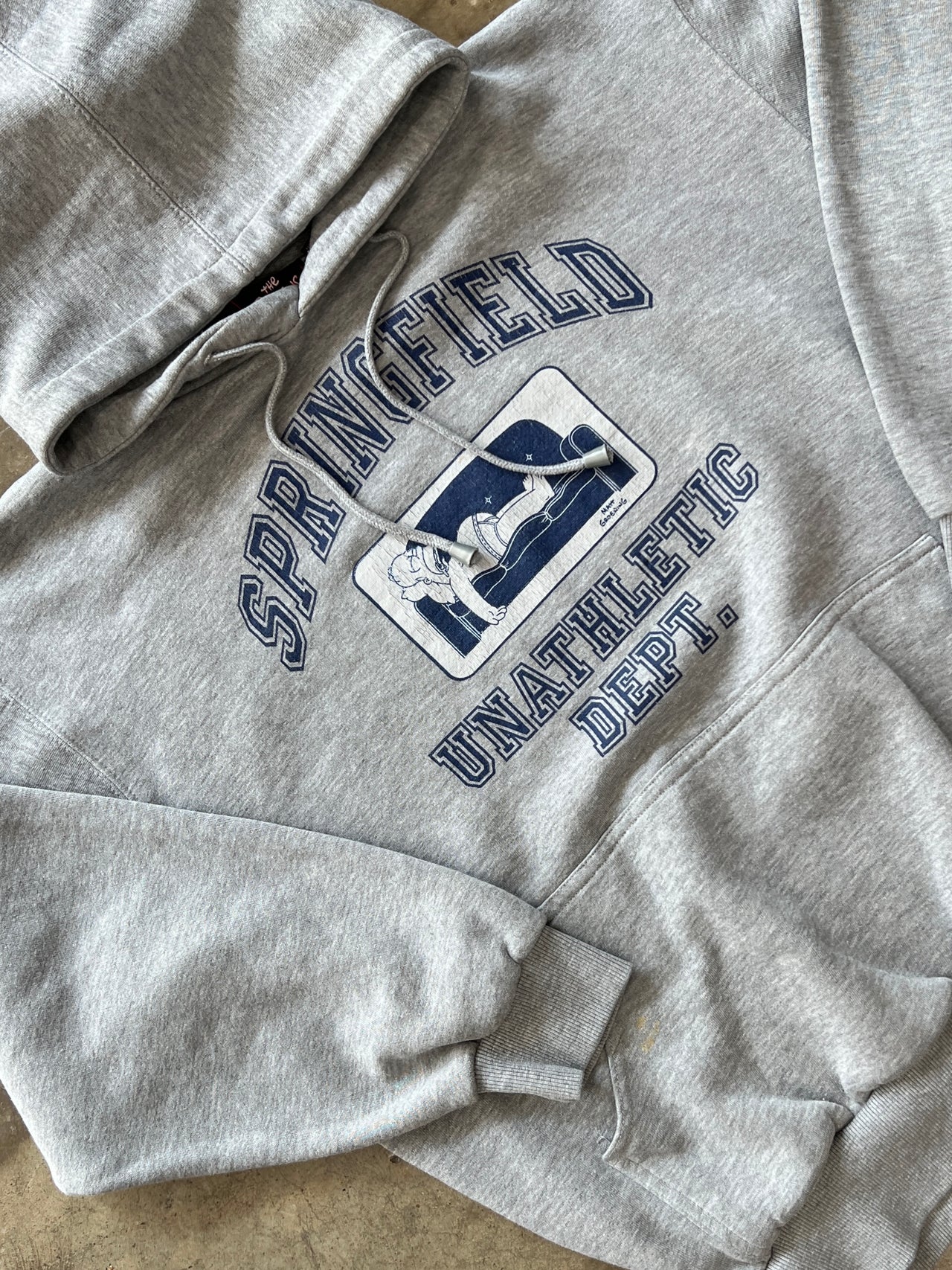 Early 2000s Y2k The Simpsons Unathletic Dept. Hoodie