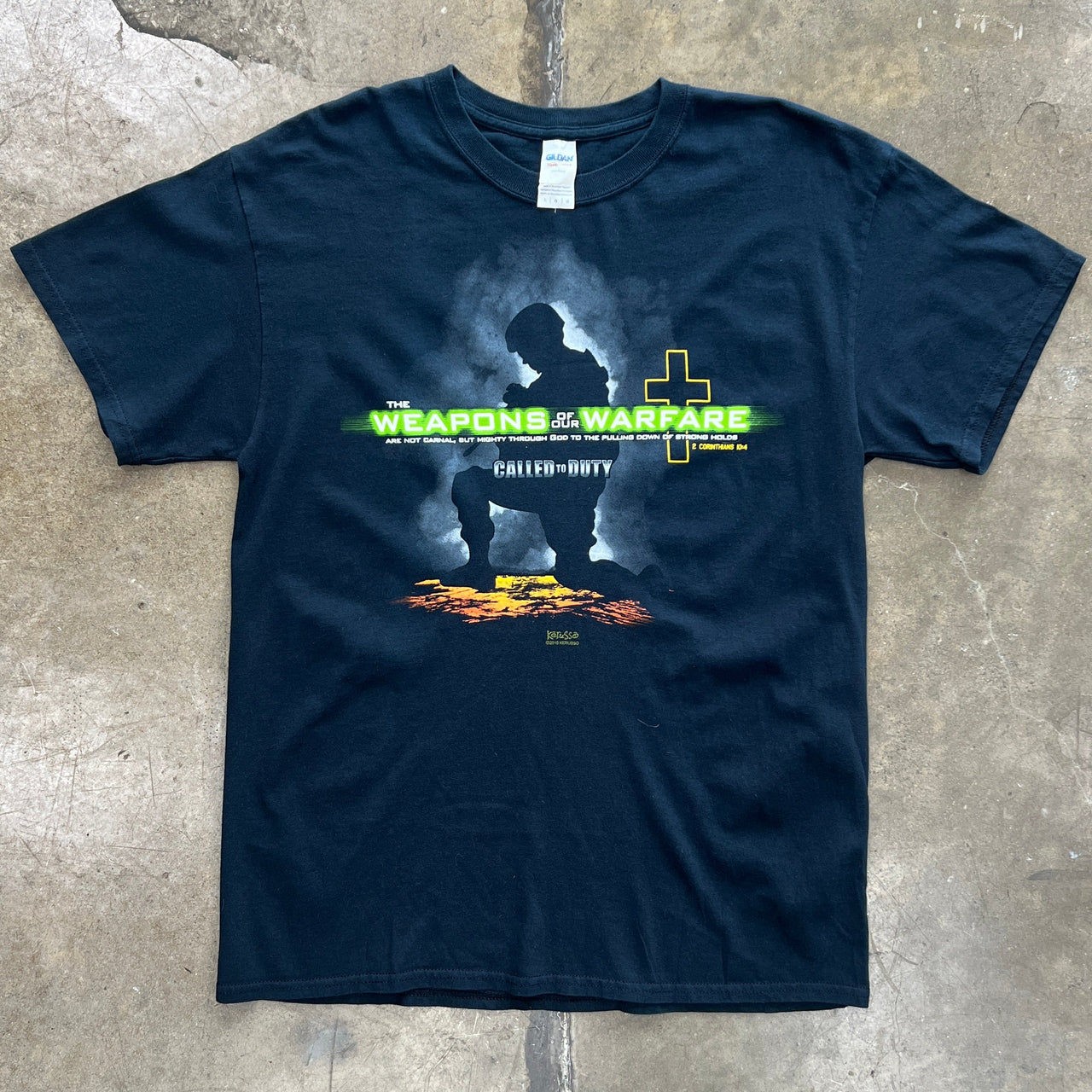 Call of Duty Parody Weapons of Warfare Jesus Tee