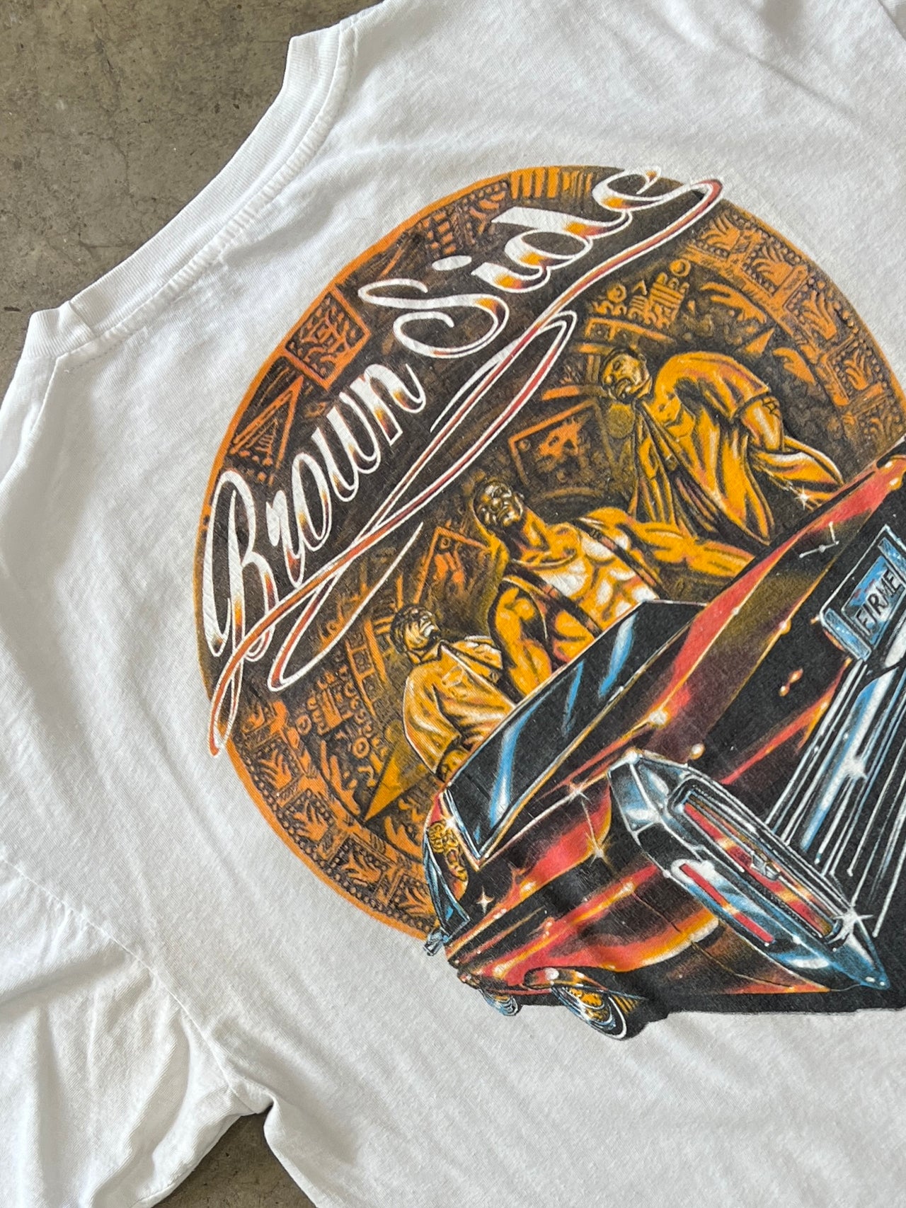 Brown Side Firme Lowrider Azteca Cholo Tee