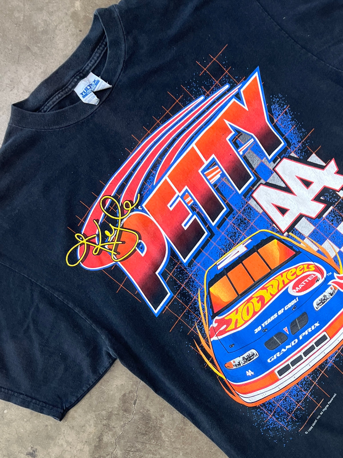 1998 Kyle Petty 44 Hot Wheels Mattel Racing Tee