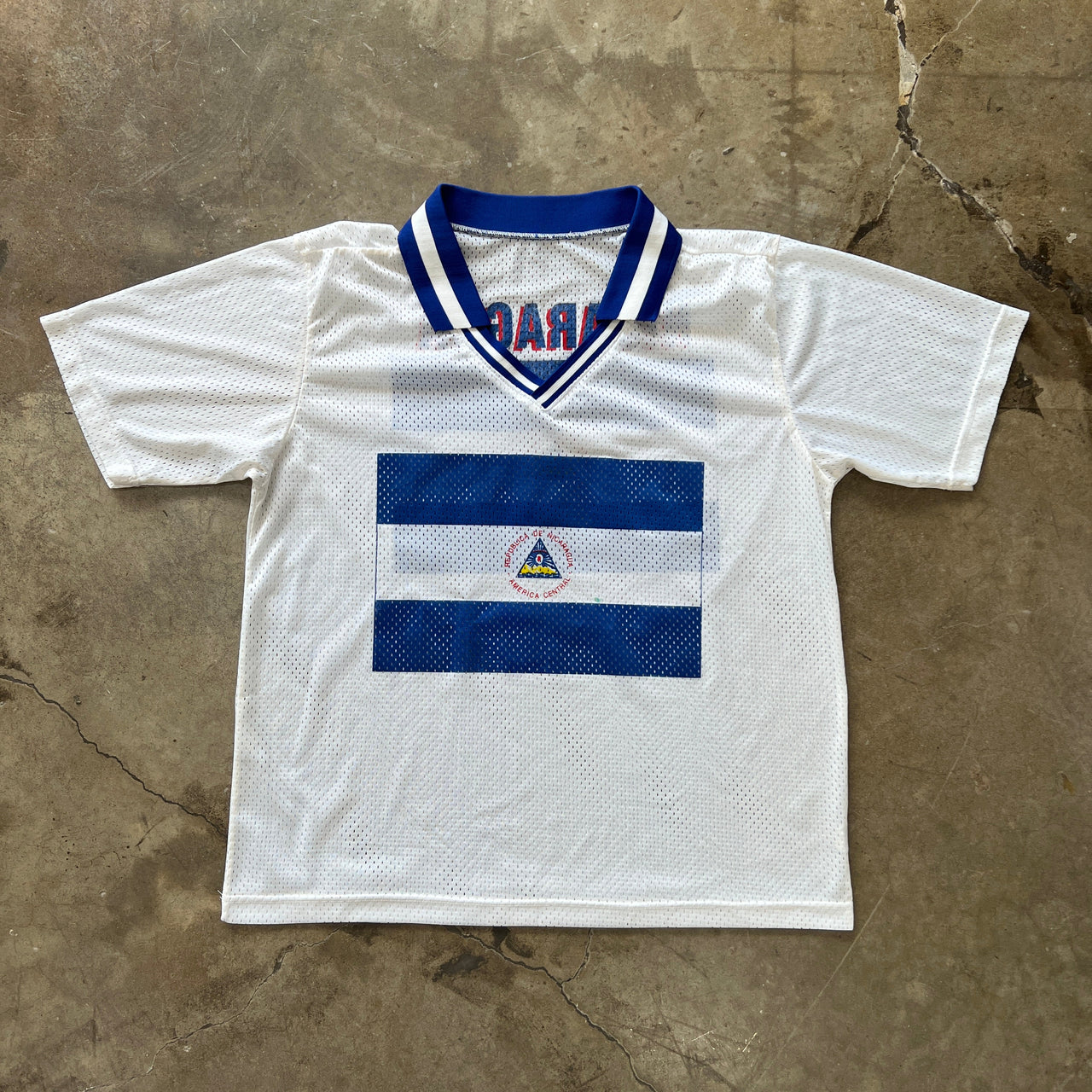 Republica De Nicaragua Flag Mesh Jersey