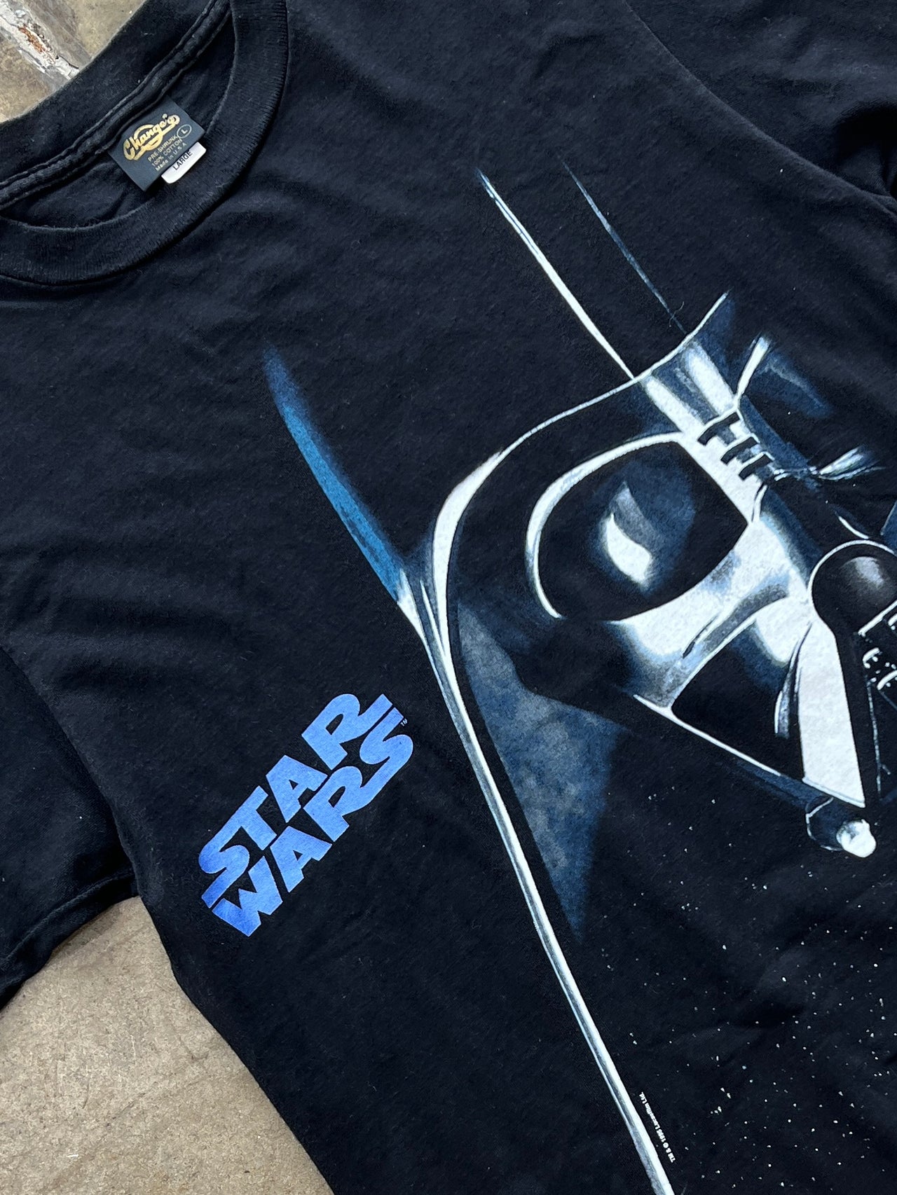1995 Darth Vader Big Face Graphic Star Wars Changes Tee