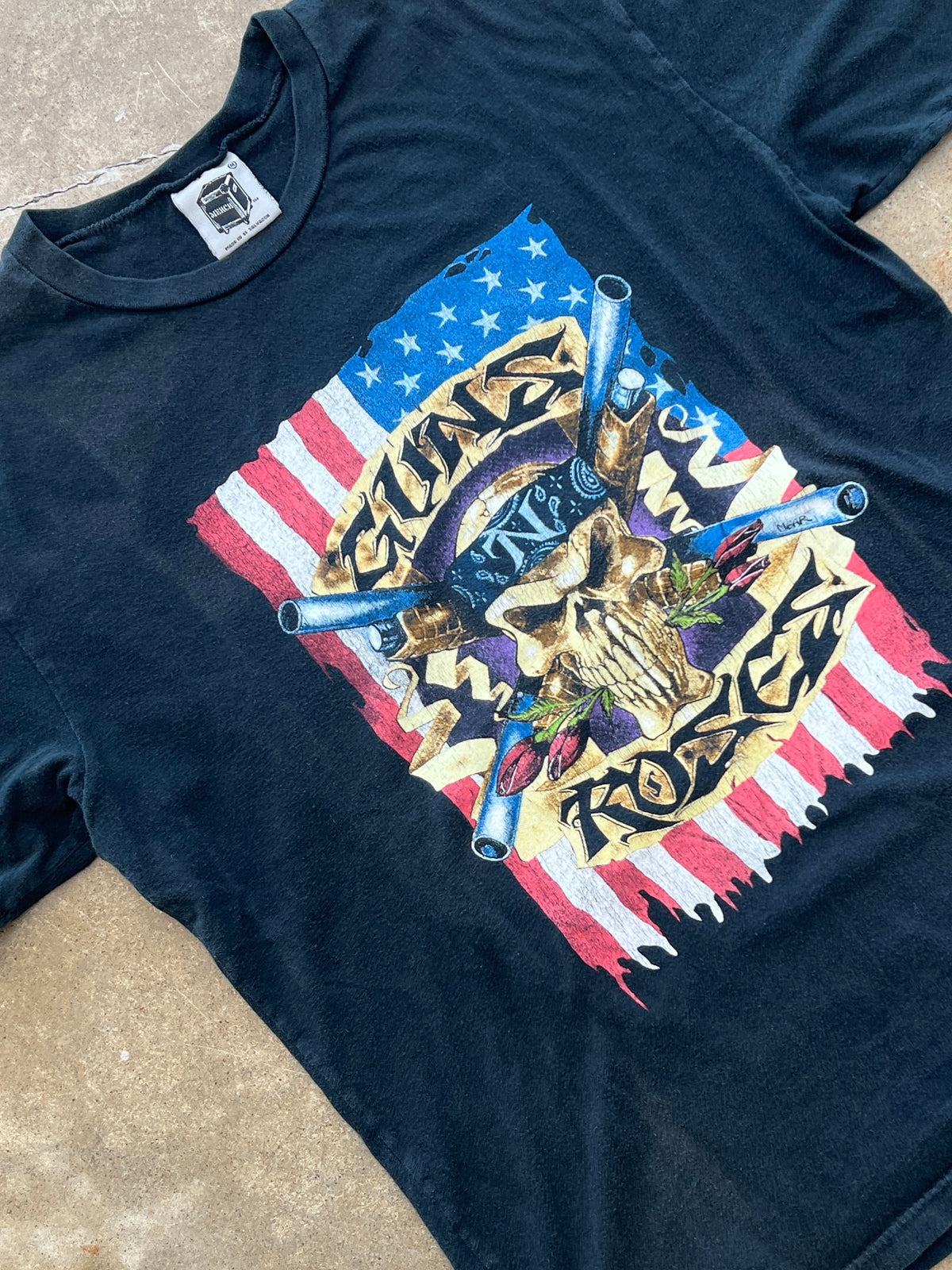 Guns N Roses Tour Date Tee Small