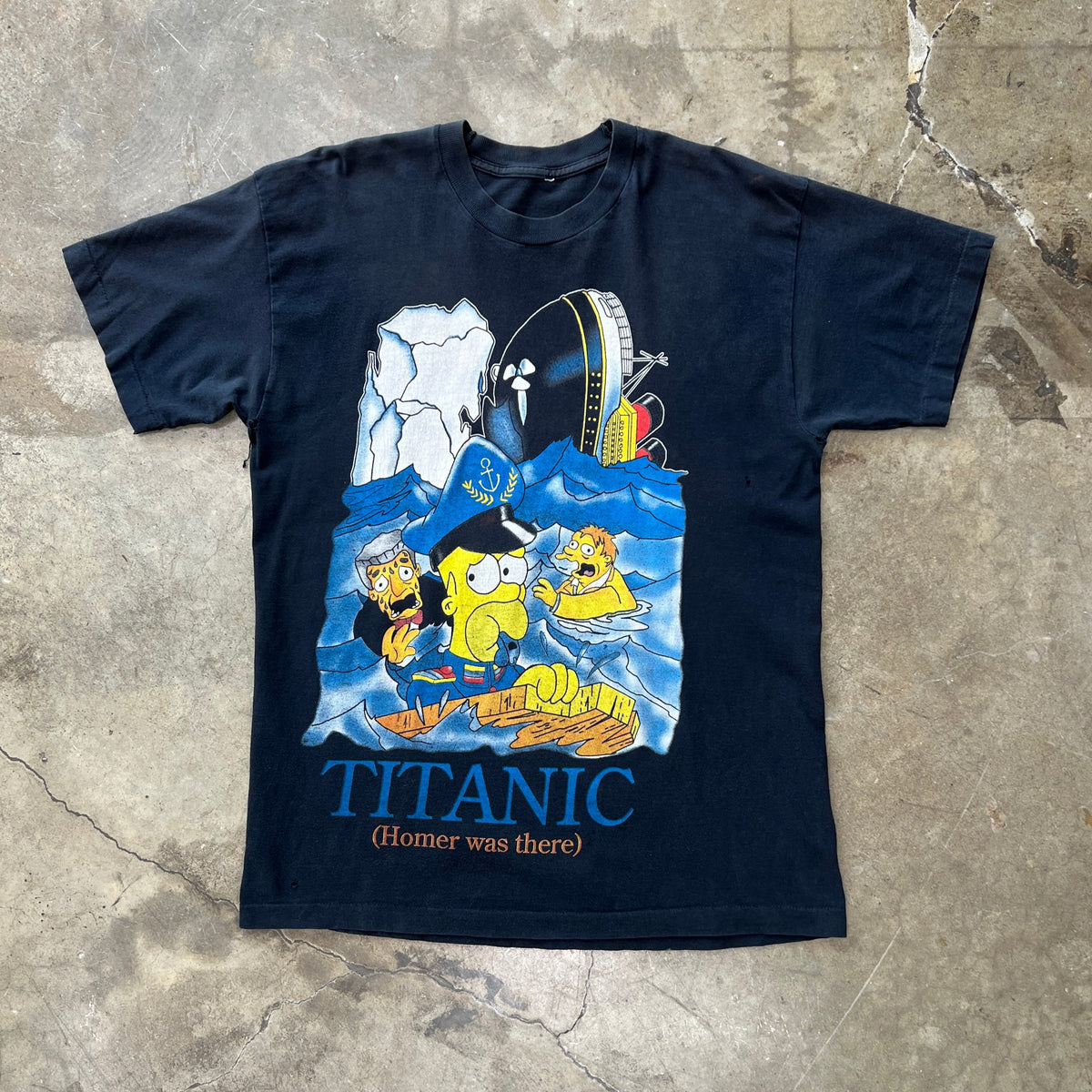 The Simpsons Homer Titanic Single Stitch Tee