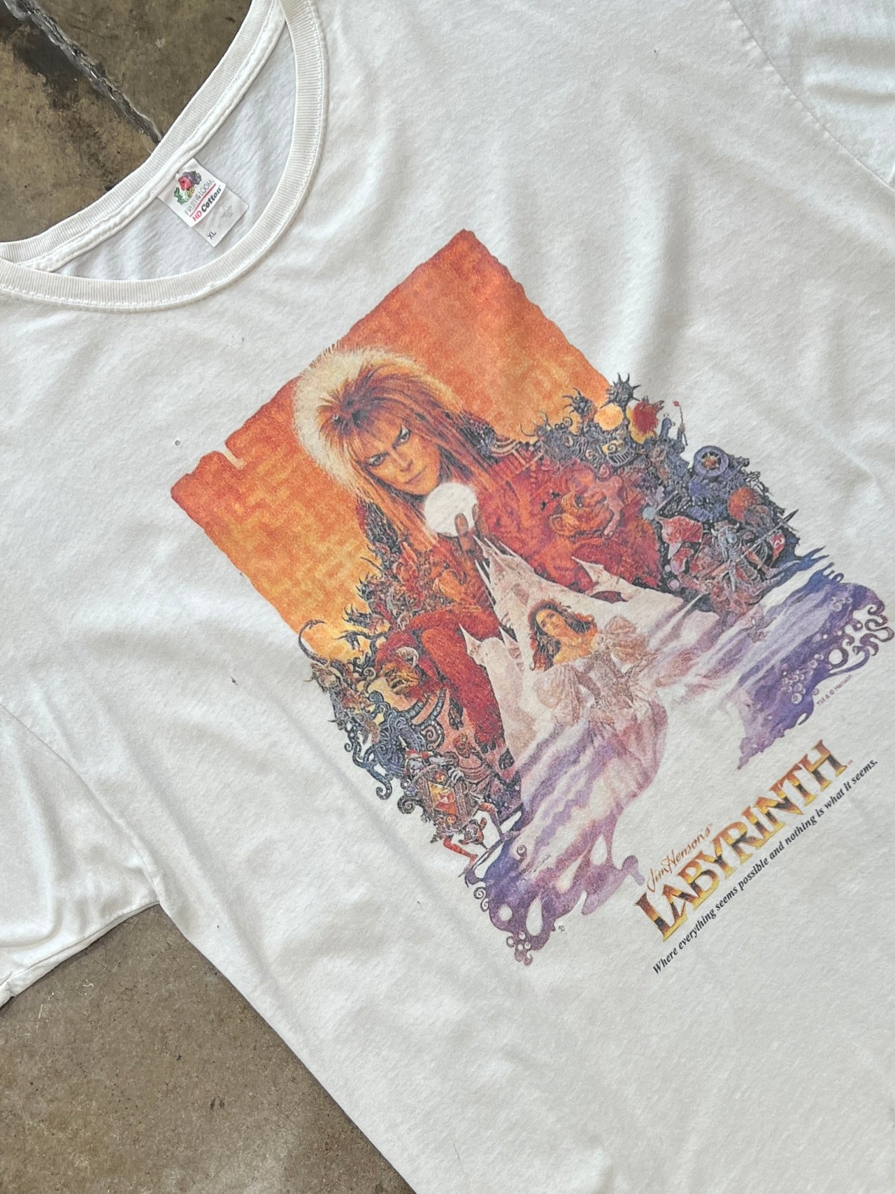 Labyrinth Movie Promo David Bowie Tee