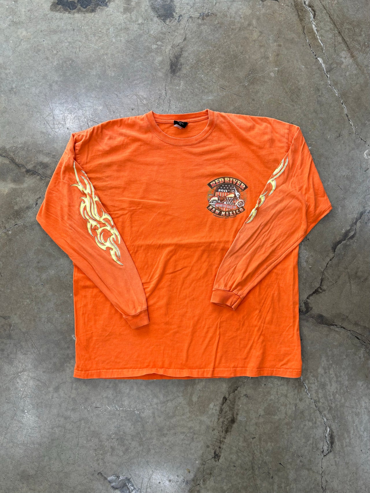 Red River Motorcycle Rally 2011 Flame Long Sleeve