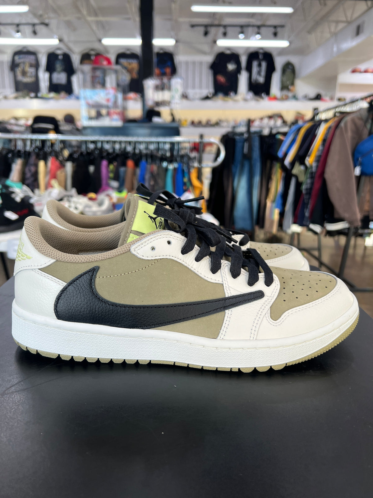 Air Jordan 1 Low Golf Travis Scott Olive (2023)