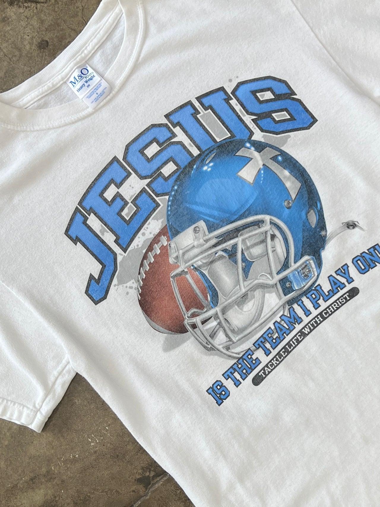 Jesus Football Cross Team Religious Tee