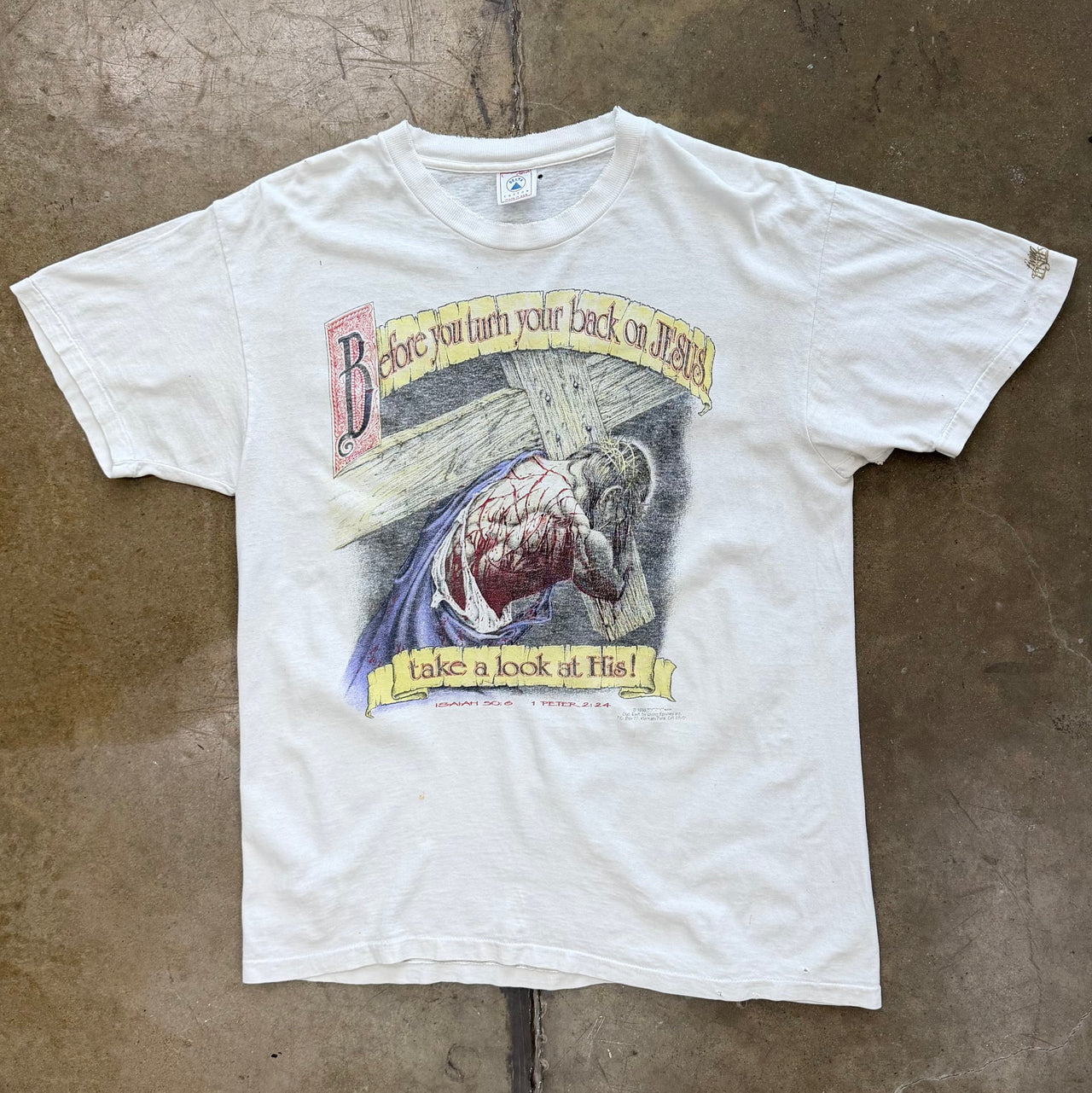 1993 Turn your Back on Jesus Cross Tee