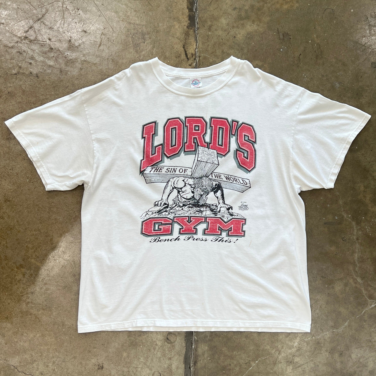 90s Lord's Gym Religious Jesus Cross Living Epistles Tee