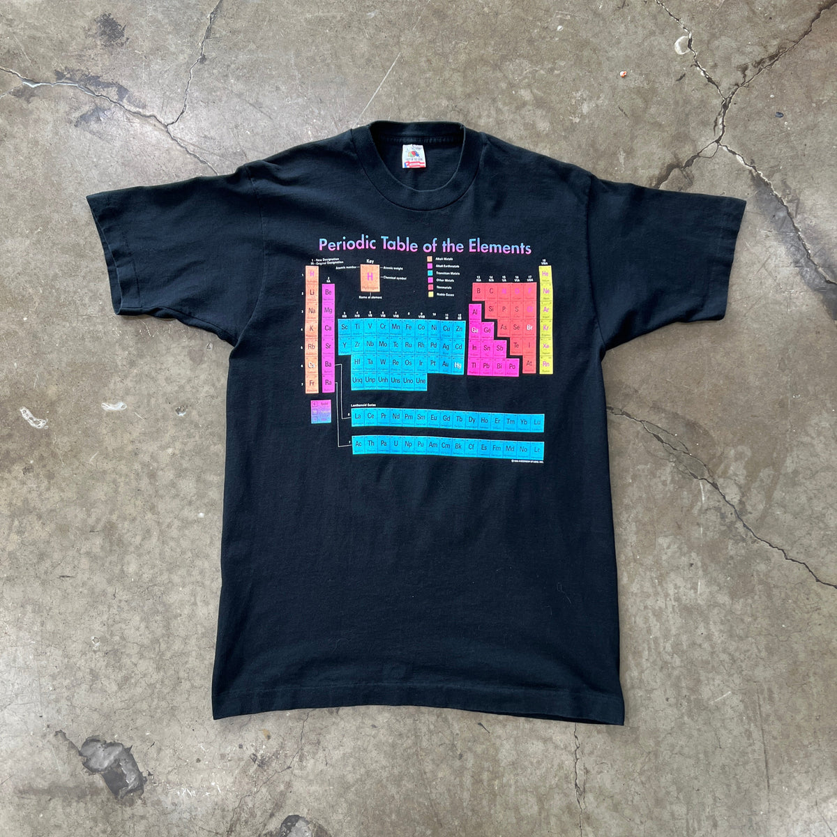 1995 Periodic Table of the Elements Single Stitch Tee