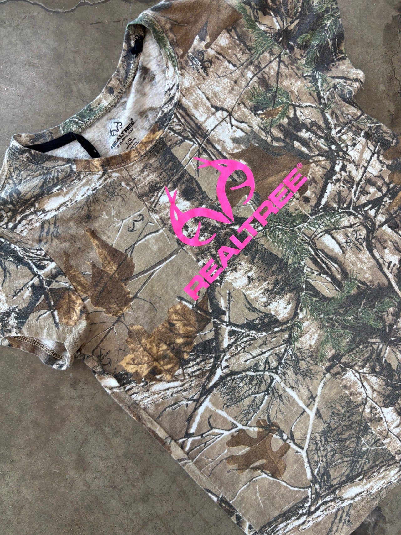 Real Tree Camo Pink Logo Tee