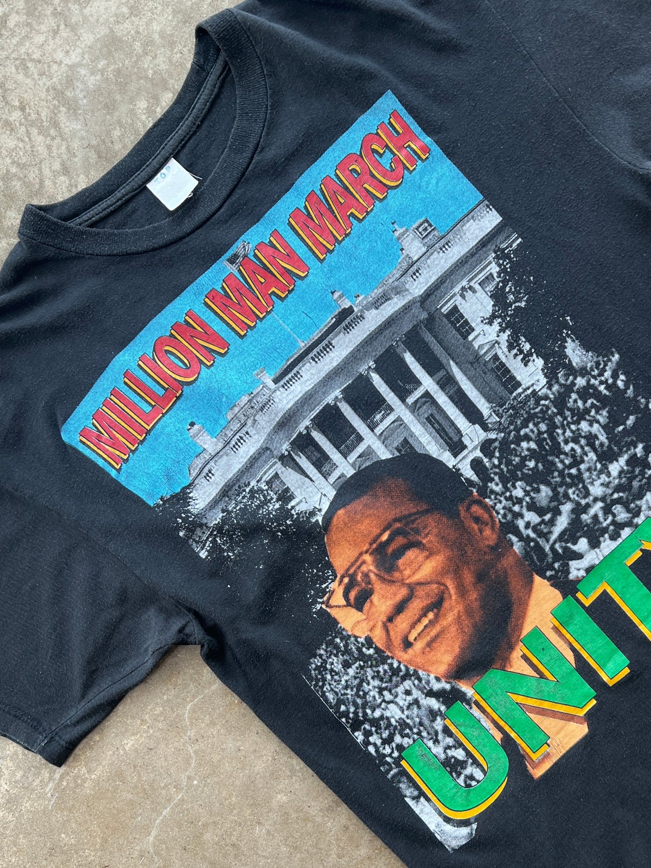 1995 Million Man March Farrakhan Unity Rap Tee