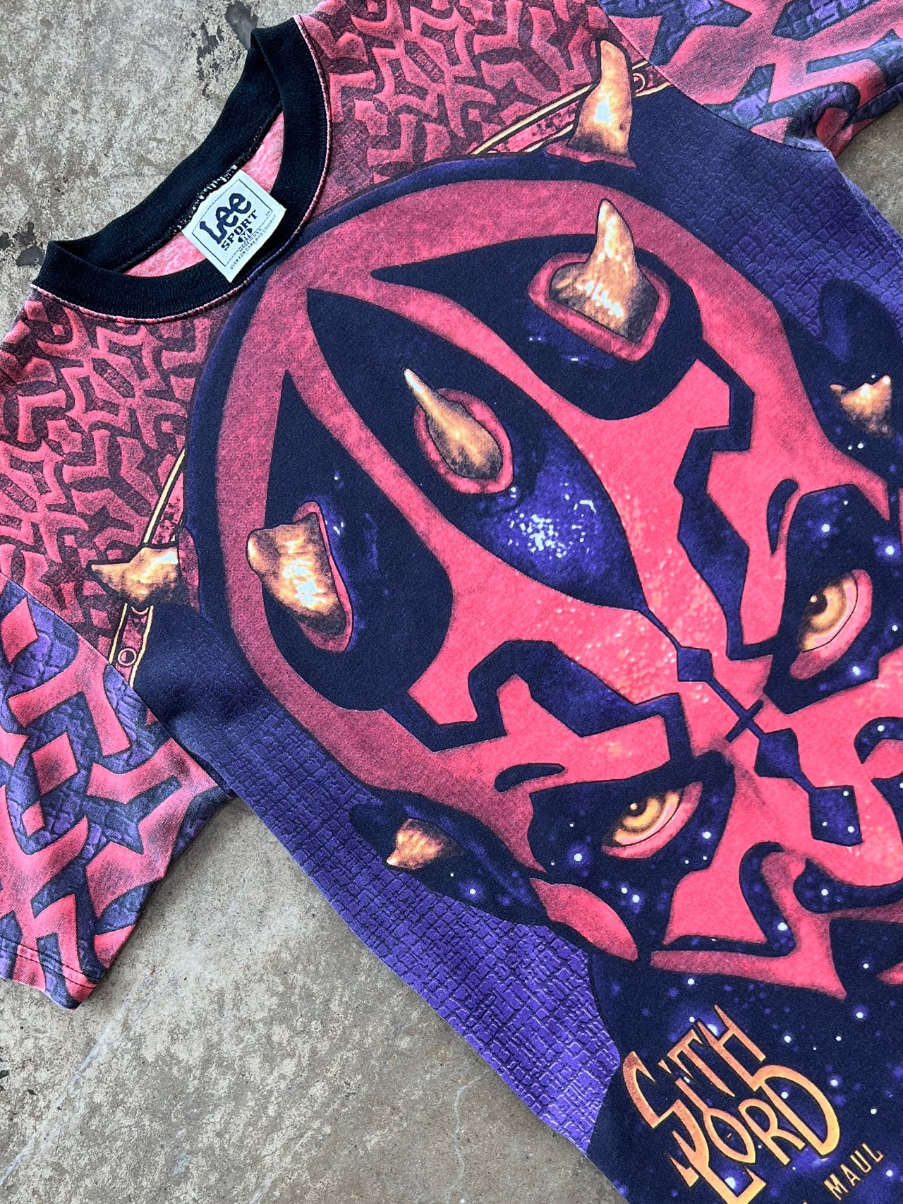 90s AOP Star Wars Darth Maul Episode 1 Lee Tag Tee