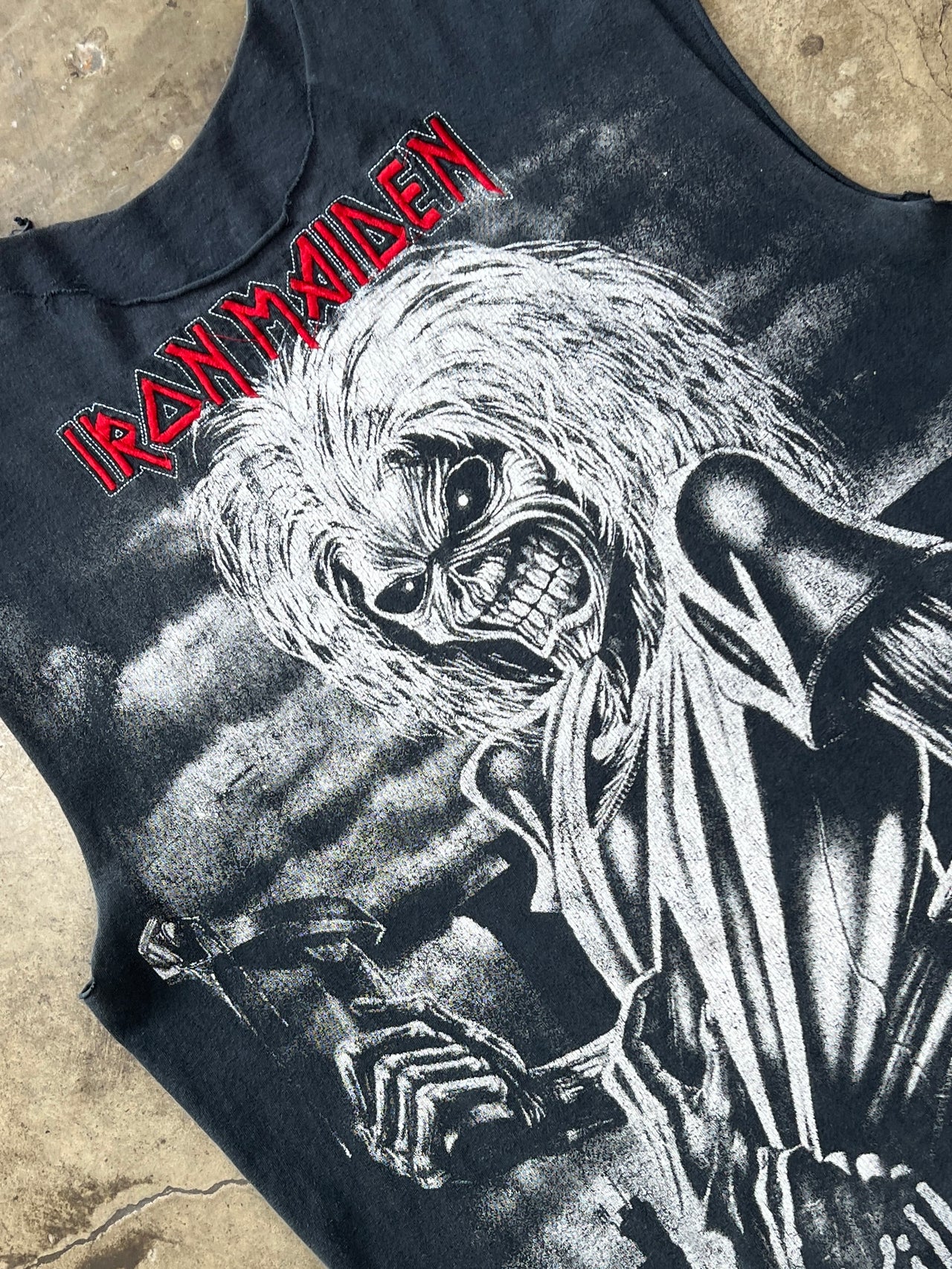 Iron Maiden Killers Eddy Band Portrait Cut Sleeve Tee