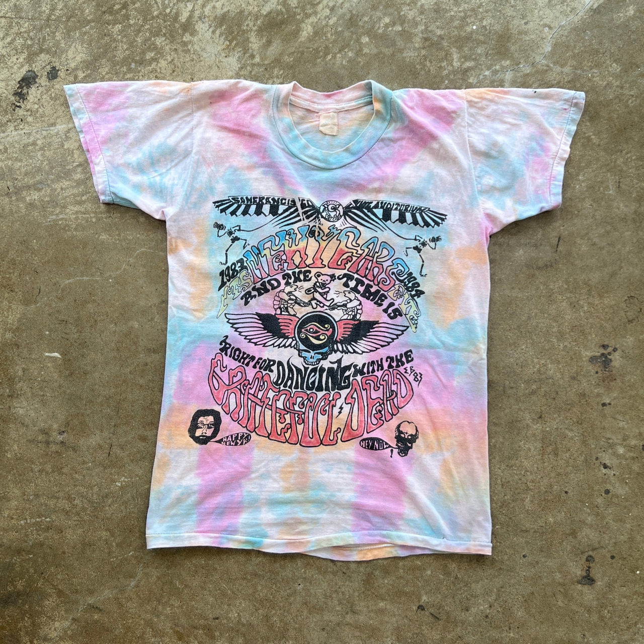 1983 80s Grateful Dead New Year Show single Stitch Tee