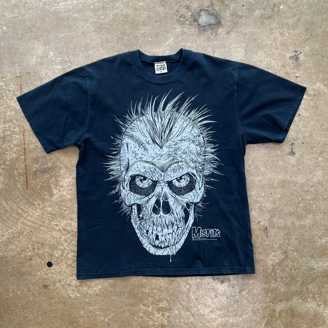 2000 Misfits Souls Ablaze Skull Boot Band Tee