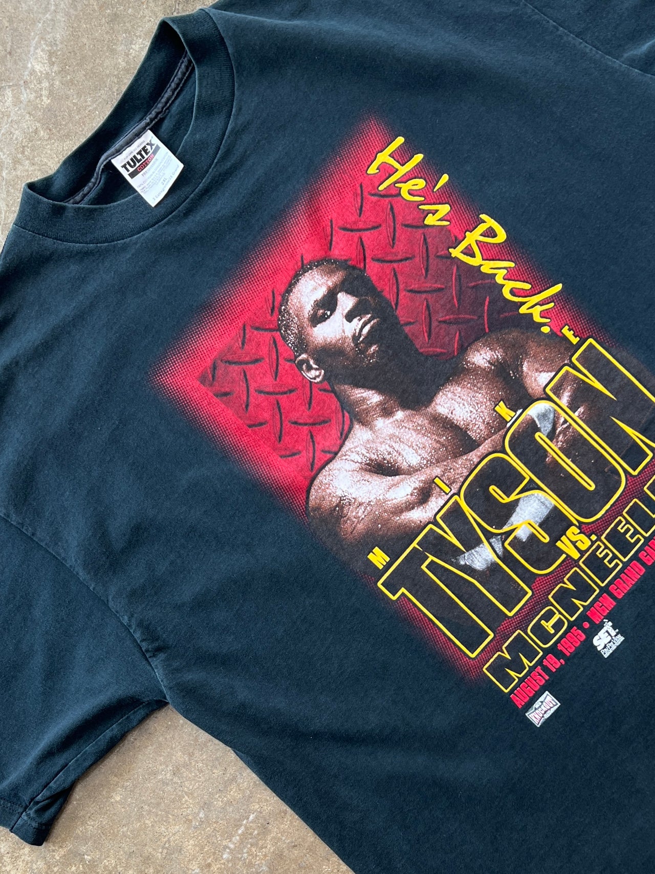 1995 Mike Tyson v. McNeeley He's Back Boxing Tee