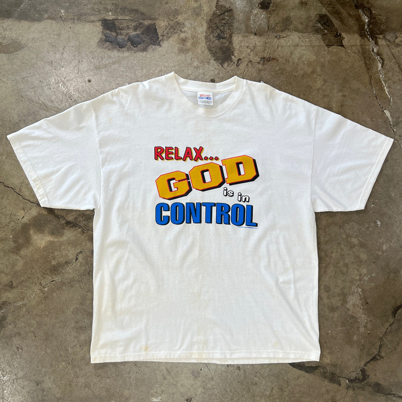 God Is In Control Religious Jesus Tee