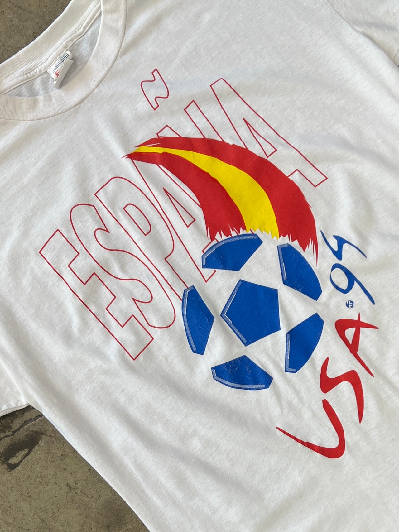 1995 Espana USA Soccer World Cup Tee