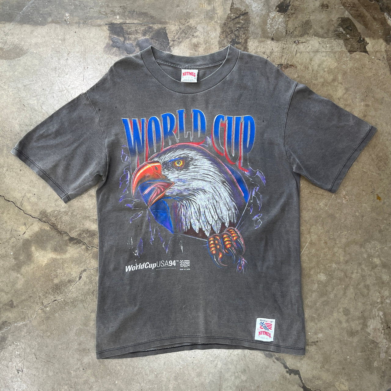 1994 USA America World Cup Soccer Eagle Nutmeg Tee