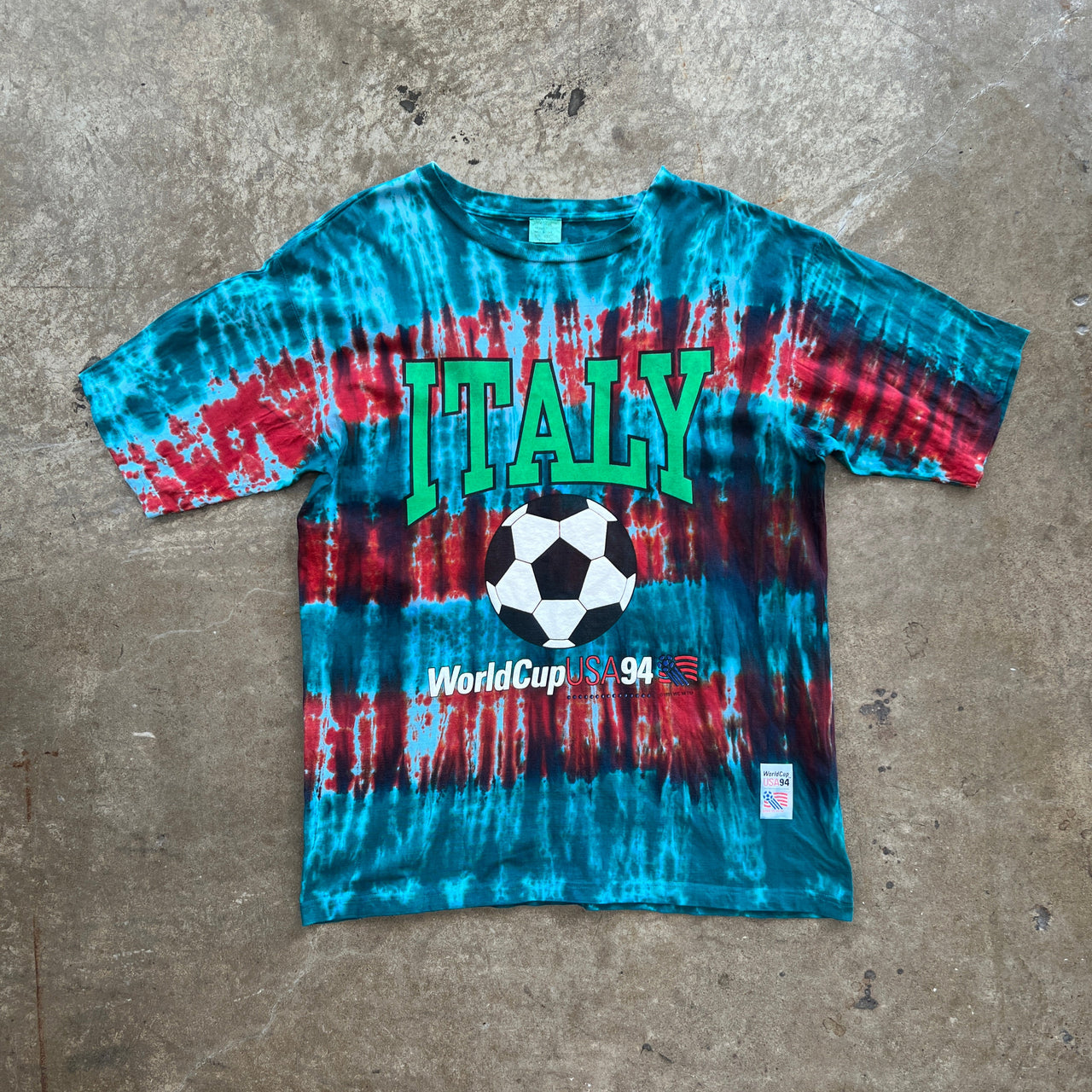 1994 World Cup USA Italy Tie Dye Tee