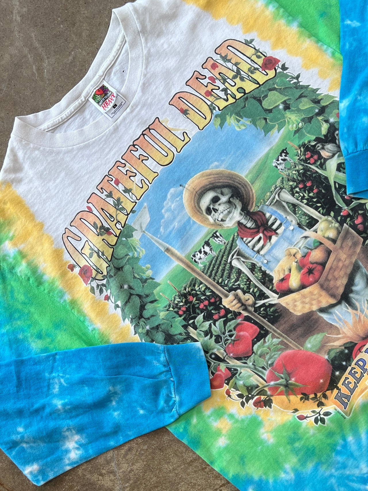 1998 Grateful Dead Keep It Green Let It Grow Raddish LS Tee