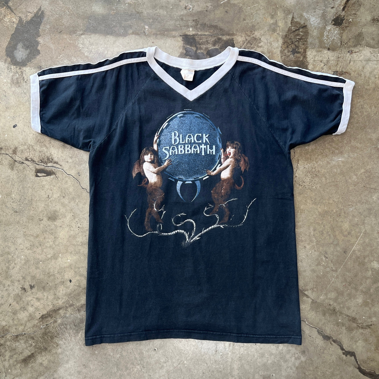 Black Sabbath Reunion Tour Band Cronies Tag V-neck