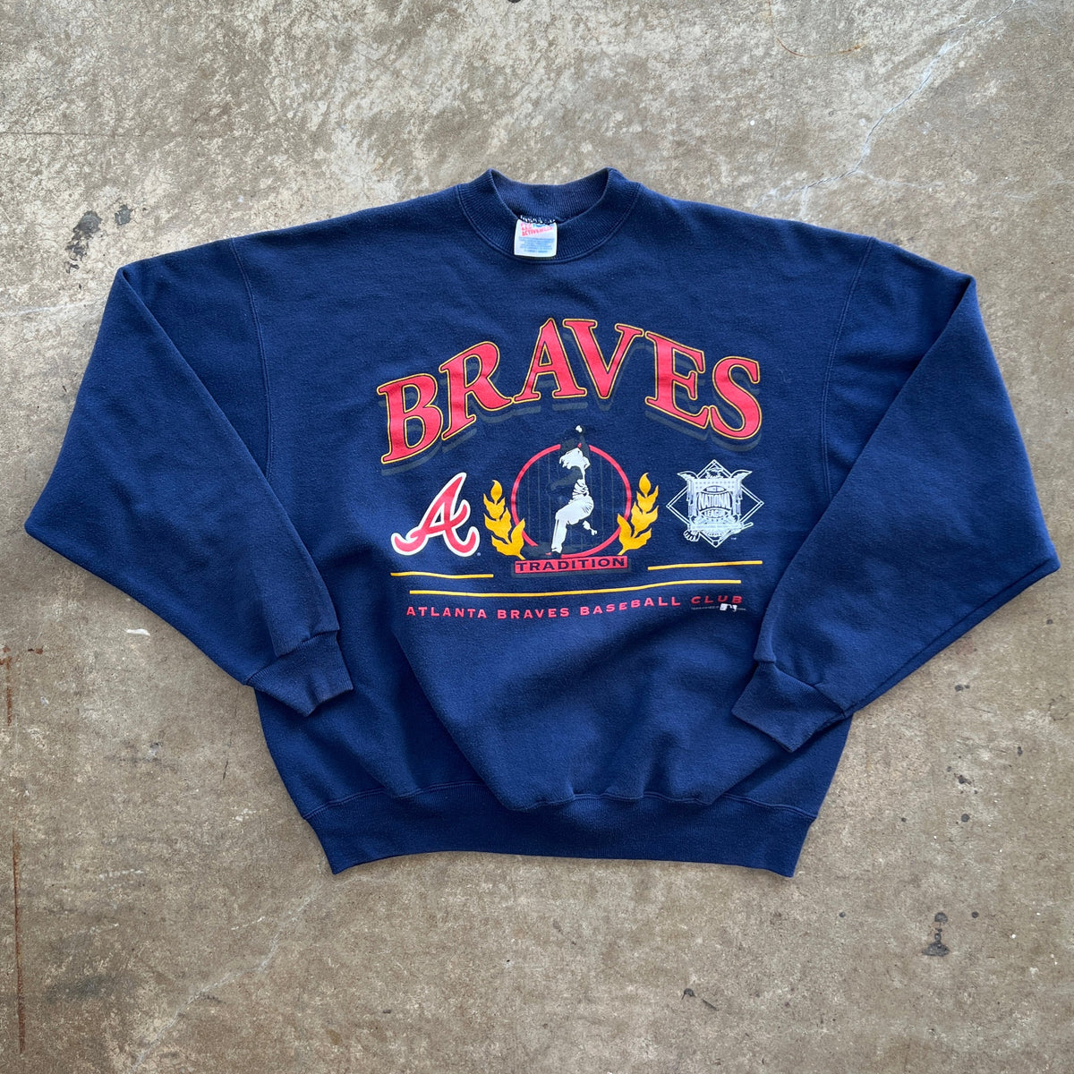 1994 MLB Atlanta Braves Baseball Club Crewneck