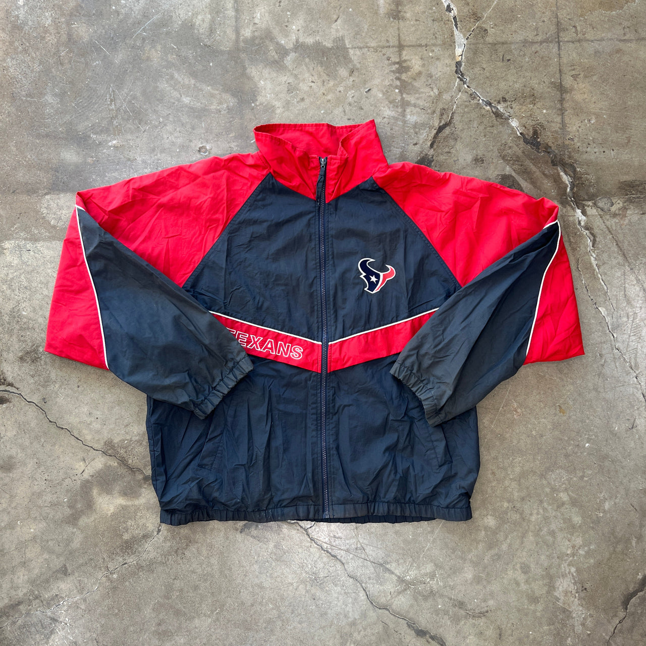 Houston Texans Logo Athletic Zip Up Jacket